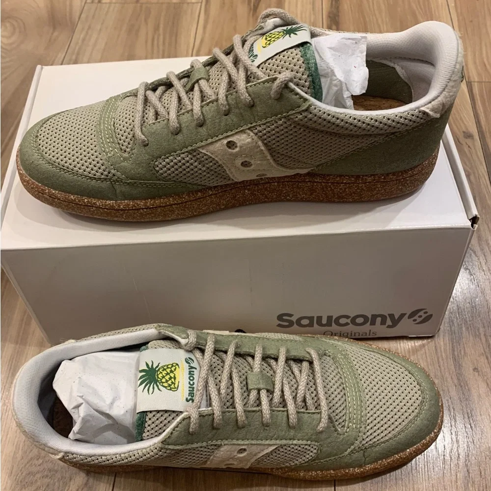 Saucony Jazz Court Earth Pack, Green/Beige, M/8.5